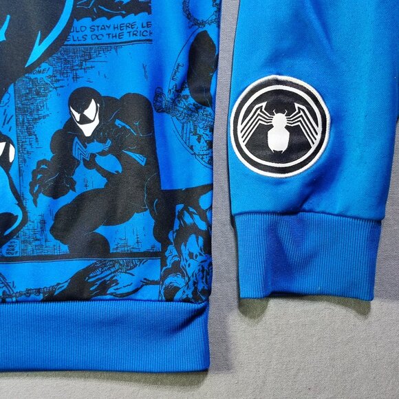 Marvel Venom sweatshirt men's size L blue with graphic design - Picture 3 of 10